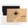 Parquetry Invitation with standard envelope